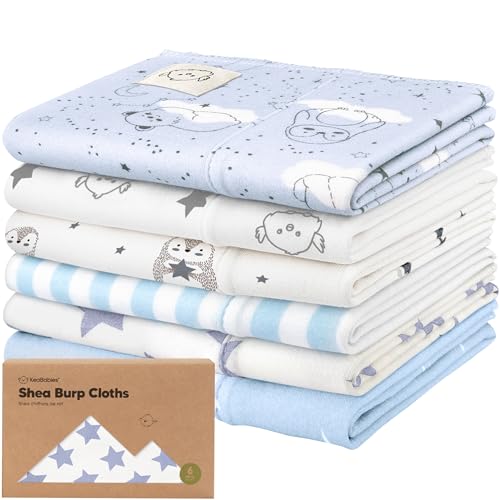 Organic Burp Cloths Baby Boy, Girl, 6-Pack Large Burping Cloths (Constellation) | 100% Cotton Burp Clothes for Babies, Newborns Spit Up Rags, Super Soft, Absorbent Towels, Gender Neutral, Machine Washable - color: Constellation, style: Shea