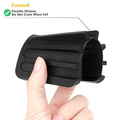 3Pack Anwenk Soap Dish for Shower Waterfall Soap Holder Soap Tray Soap Saver Drainer Flexible Silicone for Shower/Bathroom/Kitchen/Counter Top,Keep Soap Bars Dry Clean,Easy Cleaning-Black