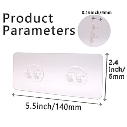 8 Pack Shower Caddy Adhesive for Replacement, Strong Transparent Adhesive for Shower Caddy Sticky Pads, No Drilling for Corner Shelf Basket, Bathroom Storage Shelves, Kitchen Racks and Soap Holder