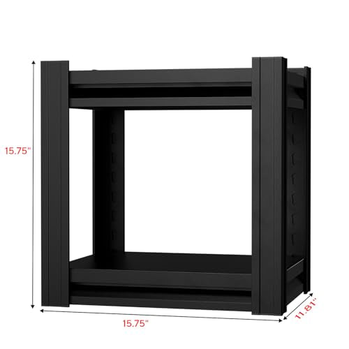 Metal Storage Shelves, 1 Tier Heavy Duty Shelving Units, 200LBS Capacity, for Kitchen Cabinets Closet Pantry Warehouse Garage - size: 11.8 * 15.75 * 15.75