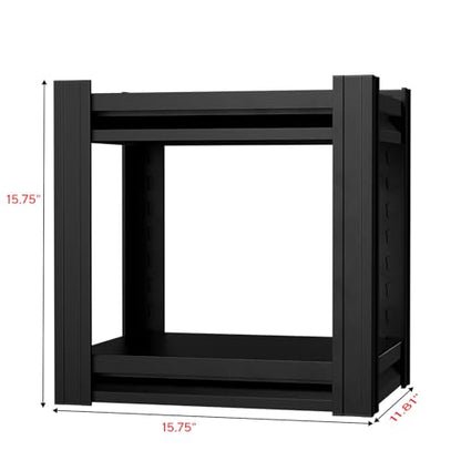 Metal Storage Shelves, 1 Tier Heavy Duty Shelving Units, 200LBS Capacity, for Kitchen Cabinets Closet Pantry Warehouse Garage - size: 11.8 * 15.75 * 15.75