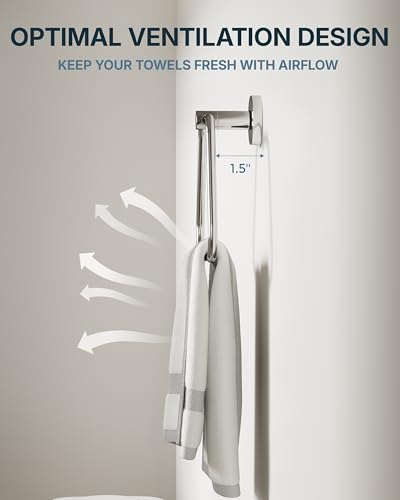 RARXTR Hand Towel Holder for Bathroom Polished Chrome Towel Ring Heavy Duty Stainless Steel Towel Hanger Wall Mount for Bath, Kitchen - size: ∅9mm Tube