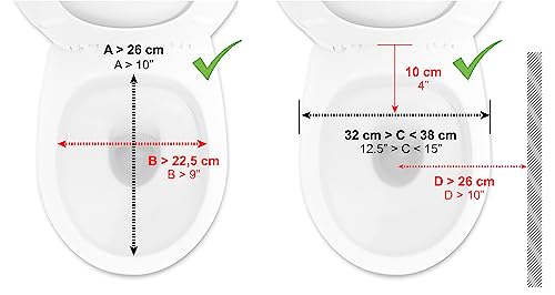 KMINA 4 Inch Soft Raised Toilet Seat with Handles and Lid, 220 lb Capacity, Fits Round & Compact Elongated Bowls up to 15" Wide, Tool-Free Clamp-On Riser, Black | Toilet Booster for Elderly, Seat Adapter with Armrests, Soft Foam, Adjustable Anchors, Easy
