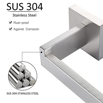 KOKOSIRI Toilet Paper Roll Holder Brushed Nickel Toilet Paper Holder Stainless Steel for Kitchen Bathroom Dispenser Wall Mounted, B2003BR - color: Brushed Nickel, size: Without Shelf(1 Pack)