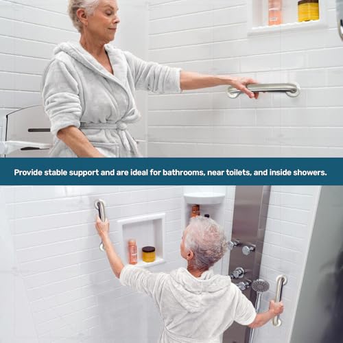 Highcraft Grab Bar for Bathtubs and Showers, Shower Grab Bars for Seniors and Elderly, Safety Bar for Bathroom 48" x 1.5" ADA Compliant Grab Bar, Heavy Duty Stainless Steel Shower Handle Wall Mount - size: 48