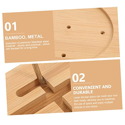 MAGICLULU Bathtub Storage Rack Bamboo Bathtub Tray Expandable Tub Organizer Bath for Bathroom