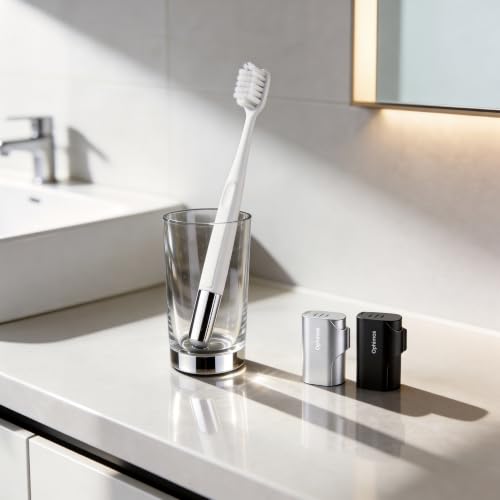 Aluminum Toothbrush Cover Cap with 2 Manual Soft Bristle Toothbrushes | Travel Toothbrush Case Long-lasting Toothbrush Head Caps for Most Electric/Manual Brushes (Fresh & Clean Toothbrush,2 Count) - color: Fresh & Clean Toothbrush, size: 2 Count