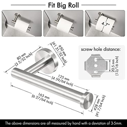 KES KES 13.8 Inch Swivel Towel Rack Brushed Toilet Paper Holder Coat Hook with Multi Three Foldable Arms, A2102S4-2+A2175S12-2-SL+A5060-2-SL