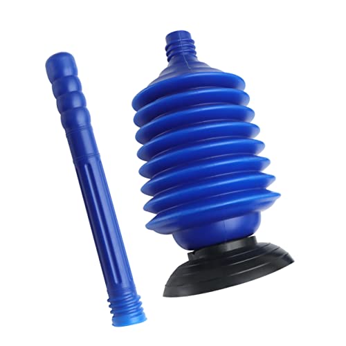 Amosfun 2pcs Heavy Duty Plunger for Toilet High Pressure Unclogger Toilet Plunger Ergonomic Handle Plunge for Bathroom