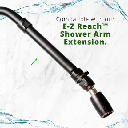 High Sierra® - CLASSIC™ Solid Lead-Free Metal 1.5 GPM Award Winning. Ultra Low Flow Shower Head with Trickle Valve. Patented Nozzle Never Clogs - Oil Rubbed Bronze Finish - color: Oil Rubbed Bronze, size: 1.5 GPM