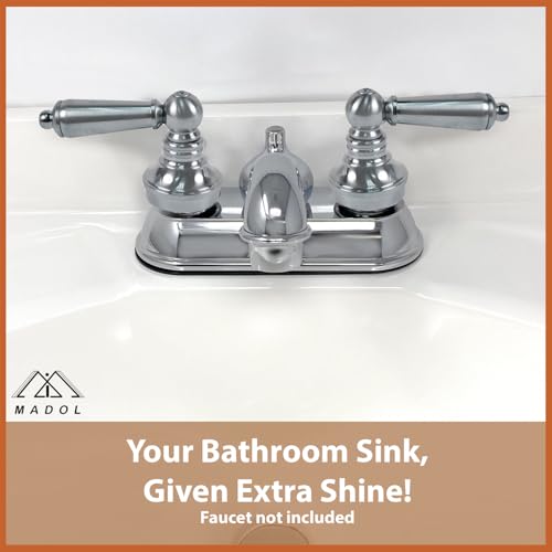 MI MADOL IMPORTS, LLC MADOL Lever Handle Adapter, Universal Cavity, Fits Most Bathroom Faucets, Chrome, Set of Two, ADA Compliant