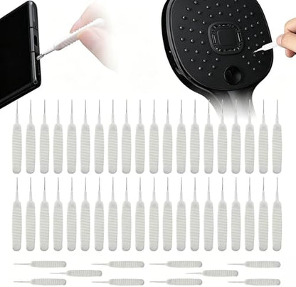 Shower Head Cleaning Brush for Small Holes, Multifunctional Shower Head Cleaner Tool Anti-Clogging Nozzle, Showerhead Cleaning Brushes Picks for Household Bathroom (30Pcs) - color: 30pcs