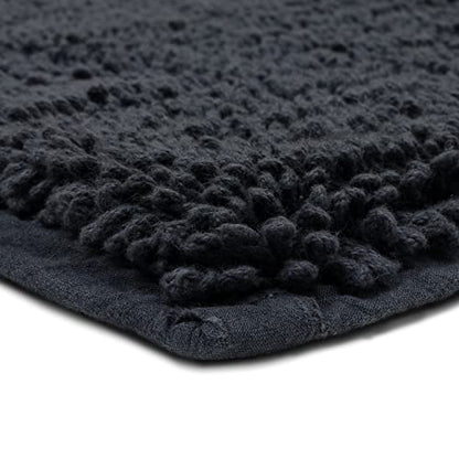 Mohawk Home Classic Cotton Ii Charcoal 2' 3" x 3' 9" Bath Mat - color: Charcoal Grey, size: 2'3" x 3'9" (Rectangular)