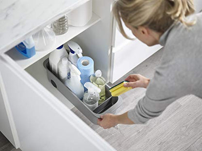 Joseph Joseph CupboardStore Easy-Access Wheeled Storage Caddy, Under Sink Kitchen Cabinet Organizer- Grey - size: 1 EA