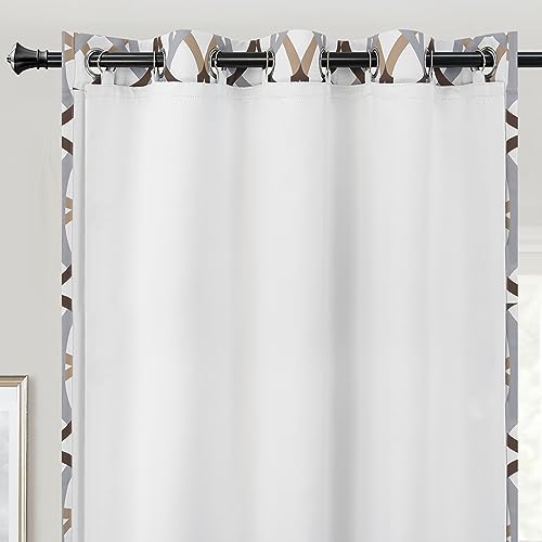 DriftAway Thermal Insulated Blackout Curtain Liner 2 Panels Each Liner Size 50 Inch by 68 Inch Rings Included - size: 50"W x 68"L (Pack of 2)