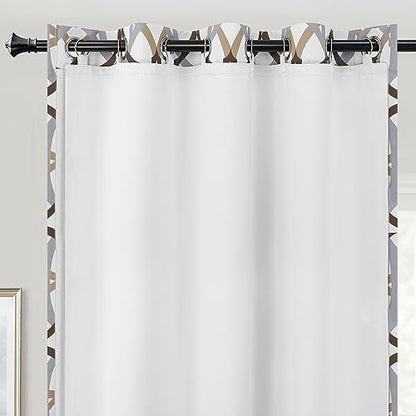 DriftAway Thermal Insulated Blackout Curtain Liner 2 Panels Each Liner Size 50 Inch by 68 Inch Rings Included - size: 50"W x 68"L (Pack of 2)