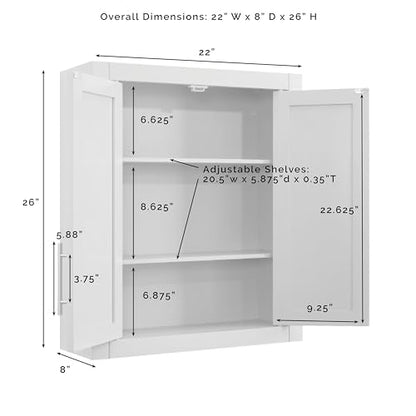 Crosley Furniture Savannah Wall Mounted Bathroom Storage Medicine Cabinet with Shelves, Natural - color: Natural, style: Wall Cabinet