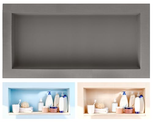 Tile Ready Shower Niche Insert 12"x28",Embedded Size 13"x29",Depth 4" | Waterproof and Ready-to-Tile Niche for Shower Wall,Recessed Showers Shelf Niches Box for Bathroom Renovation/Soap Storage - size: Inner 12"x28"/Outer 16"x32"