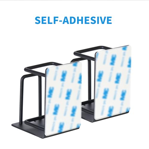 HANZE Toothbrush Holder, 304 Stainless Steel Adhesive Wall Mounted Toothbrush Holder with 3-in-1 Function: Toothpaste, Toothbrush, and Rinse Cup Organizer - Black - color: 1 Pack Black