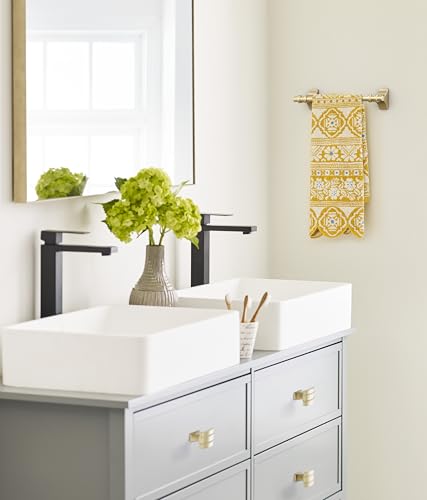 Amerock Davenport Golden Champagne 9 inch (229 mm) Center-to-Center Towel Bar, BH36055BBZ - color: Golden Champagne, size: 9 Inch (229 mm)