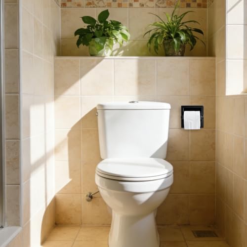 1 Pcs Matte Black Recessed Toilet Paper Holder for Large Rolls, Pivoting Black Toilet Paper Holder Wall Mount Stainless Steel, in Wall Toilet Paper Holder Black, Bathroom Toilet Paper Wall Holder
