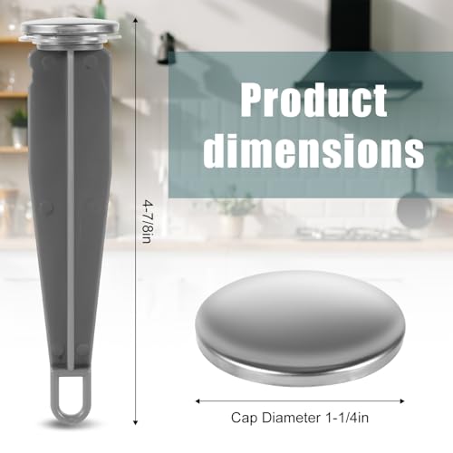 2pcs Pop Up Stopper Assembly with Plug for Price Pfister & Popular Band | Sink Drain Parts, Bathroom Sink Stopper Replacement, Pivot Ball Rod & Plug, Durable Sink Drain Repair Kit, Grey & Grey - color: Grey,grey