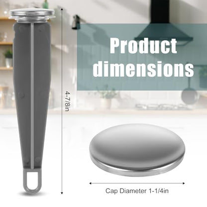 2pcs Pop Up Stopper Assembly with Plug for Price Pfister & Popular Band | Sink Drain Parts, Bathroom Sink Stopper Replacement, Pivot Ball Rod & Plug, Durable Sink Drain Repair Kit, Grey & Grey - color: Grey,grey