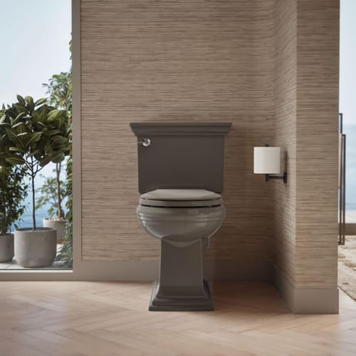 KOHLER 4639-RL-K4 Cachet ReadyLatch Round Toilet Seat Soft Close, Cashmere (Pack of 2) - color: Cashmere, size: Round (Pack of 2)