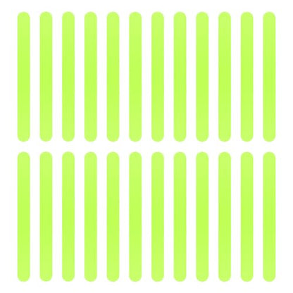Luminous Non Slip Shower Stickers, Anti Slip Waterproof Bathtub Adhesive Mat Strips, Safe Visible Stair Floor Ladder Tape Decal, Protect Kid Elder for Boat Swimming Pool Health Club (24 Pcs) - color: 24 Pcs