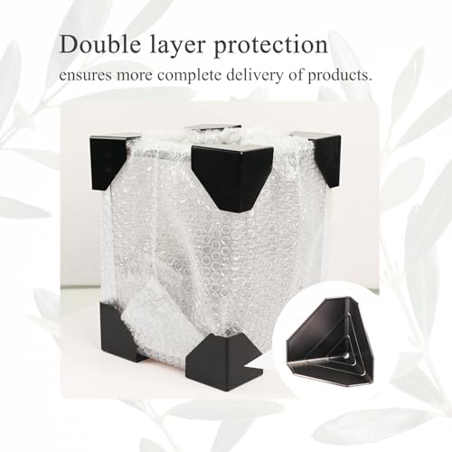 CERBIOR Bamboo Bathroom Accessories Set 7 Piece Bath Ensemble,Gray | Includes Soap Dispenser, Toothbrush Holder, Toothbrush Cup, Soap Dish for Decorative Countertop and Housewarming Gift - style: Matte Black
