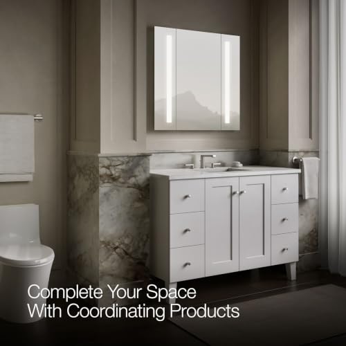 Kohler Verdera 34 in. x 33 in. Surface-Mount Lighted Medicine Cabinet - size: 34" W x 33"H, style: Lighted