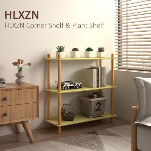 3-Tier Bamboo Freestanding Shelf Unit, Versatile Open Shelf Display - size: 31.5''W 3-tier
