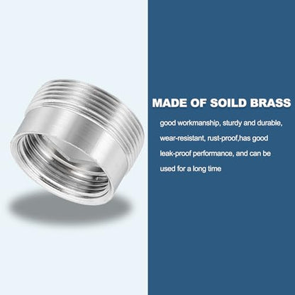 uxcell Faucet Aerator Adapter, M18 Female to M22 Male with Washer, 13mm Length - size: M18 Female to M22 Male, 13mm Length