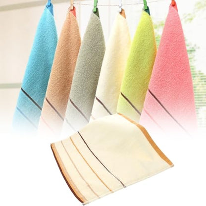 Cotton Fingertip Towels, Decorative Terry Bathroom Towels, Extra-Absorbent Soft, (6 Set)