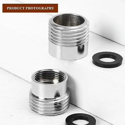 16 pcs Faucet Adapter Kit, CNYMANY Kitchen Aerator Adapter Set Male Female M22 Sink Faucet Adapter Connecting Garden Hose Water Filter Standard Hose via Diverter