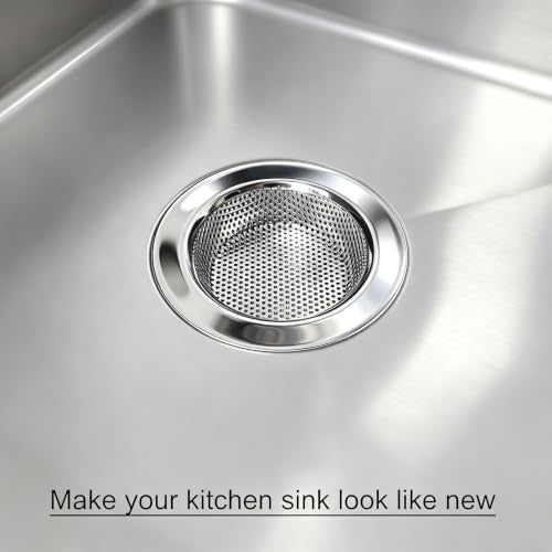Seatery Kitchen Sink Drain Strainers/Filter/Screen/Basket Strainer, Stainless Steel Food Scraps Drain Catcher, Outer Diameter 4.5 inch/11.3cm, Inner Diameter 3 inch/7.6cm, Pack of 4 - size: 3.5 inch