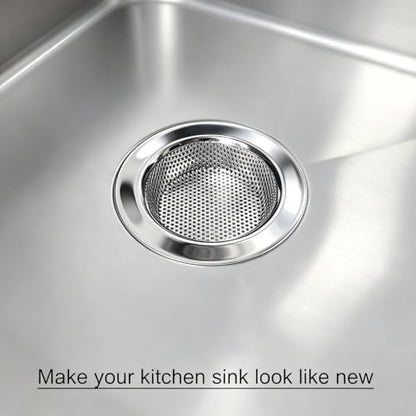 Seatery Kitchen Sink Drain Strainers/Filter/Screen/Basket Strainer, Stainless Steel Food Scraps Drain Catcher, Outer Diameter 4.5 inch/11.3cm, Inner Diameter 3 inch/7.6cm, Pack of 4 - size: 3.5 inch