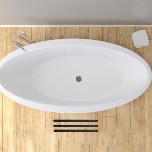 balacoo 24pcs Non Slip Bathtub Strips Anti Slip Shower Stickers Pe Material No Residue Installation Easy Application for Bathtub and Stairs Safety Bathroom Decor
