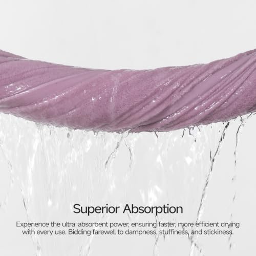 REDKISS Ultra Soft Viscose from Bamboo Bath Towels, 28 x 55 Inches, Purple | 2 Pack, Absorbent & Quick Drying, 50% Viscose from Bamboo, 50% Cotton, Luxury Towels for Bathroom Perfect for Daily Use - color: Purple