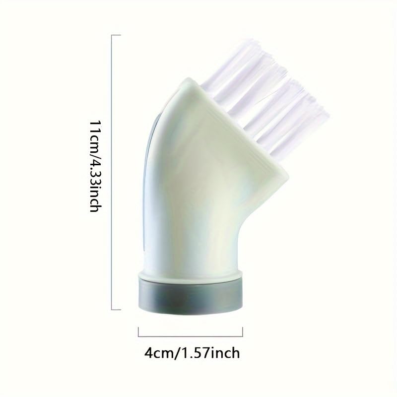 2PCS Extendable Crevice Brush Converts to Bottle Handle for Wet Or Dry Cleaning Multi Purpose Tool for Bathroom Tile Grout Window Sills and Tight Spaces