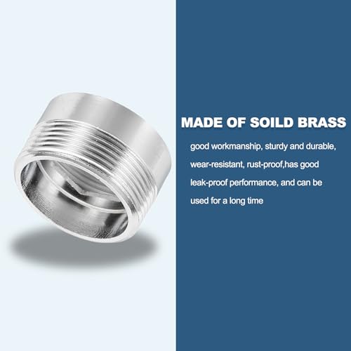 uxcell Faucet Aerator Adapter, M20 Female to M22 Male with Washer, 13mm Length - size: M20 Female to M22 Male, 13mm Length