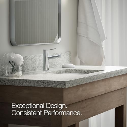Kohler K-35048-4-CP Elate® Single-Handle Bathroom Sink Faucet, Bathroom Faucets, 1.2 GPM, Polished Chrome - color: Polished Chrome, size: 1.2 GPM