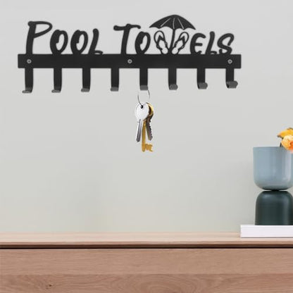 LIFKOME Wall Hooks for Hanging Heavy Duty Iron Coat Rack Towel Rack Modern Wall Mount Coat Hanger Multiple Hooks