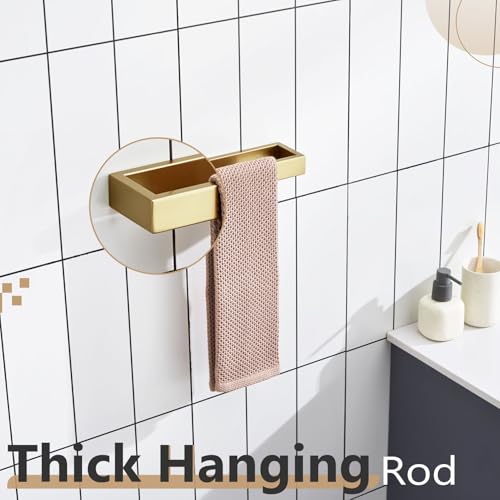KOKOSIRI Towel Ring Brushed Gold Hand Towel Holder 9 Inch Kitchen Towel Hanger Rack Stainless Steel Bathroom Hardware Wall Mounted, 1 Pack B4008BG-L9 - color: Brushed Gold, size: 1 Pack