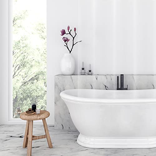 SO HOME Shower Curtain Liner - Heavy Duty 6 Guage PEVA - Built in 3 Weighted Magnets - 12 Aluminium Grommets (2, Clear, 72" x 70" - color: Clear