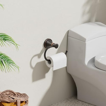 Toilet Paper Holder Wall Mount Bathroom Roll Holder Oil Rubber Bronze | Pivoting Tissue Roll Holder, High Quality Stainless Steel Hand Towel Ring Rustproof, Bathroom Accessories,Toilet Storage - color: Oil Rubbed Bronze