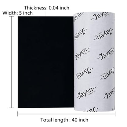 Non Slip Self Adhesive Silicone Cuttable Furniture Pads - 5x40 inch | widely used, functionality, easy to use - color: 5x40 Black