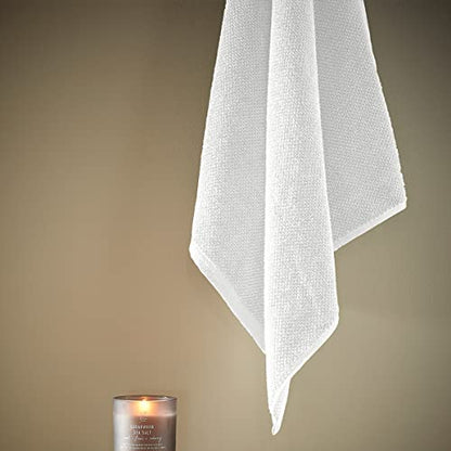 Christy Brixton 4 Piece White Towel Set | 100% Cotton | Ultra Soft | Super Absorbent | 600GSM | 2 Bath Towels 2 Hand Towels - color: White, size: 2 Hand 2 Bath Set