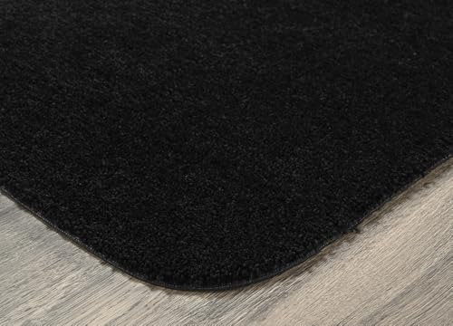 Garland Rug Traditional Bath Rug Set, 2-Piece Set, Black - color: Black, size: 2 Bath Rugs (17" x 24", 21" x 34")
