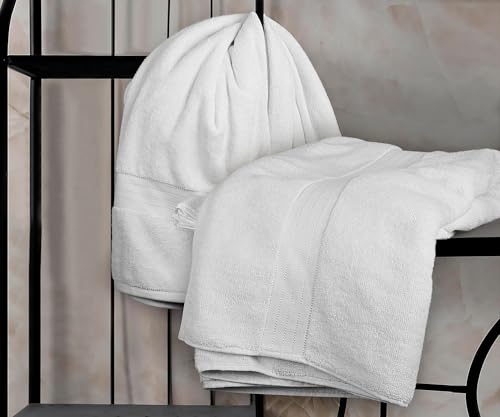 Bliss Casa Jumbo Bath Sheet 2-Pack — 35″×70″ Oversized Cotton Bath Sheets, Ultra-Soft & Highly Absorbent – Quick-Dry, Hotel-Quality & Durable - color: White, size: 2 Pack Bath Sheet